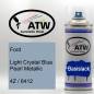 Preview: Ford, Light Crystal Blue Pearl Metallic, 4Z / 6412: 400ml Sprühdose, von ATW Autoteile West.